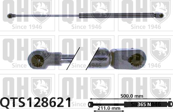 Quinton Hazell QTS128621 - Vérin, capot-moteur cwaw.fr