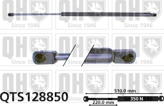 Quinton Hazell QTS128850 - Vérin, capot-moteur cwaw.fr