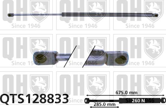 Quinton Hazell QTS128833 - Vérin, capot-moteur cwaw.fr