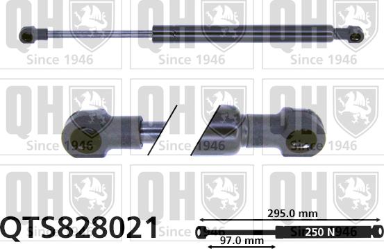 Quinton Hazell QTS828021 - Vérin de hayon, de coffre cwaw.fr