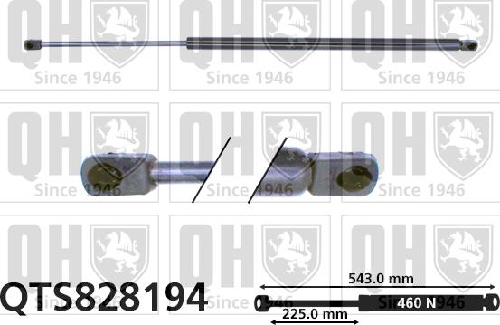 Quinton Hazell QTS828194 - Vérin de hayon, de coffre cwaw.fr