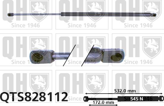 Quinton Hazell QTS828112 - Vérin de hayon, de coffre cwaw.fr