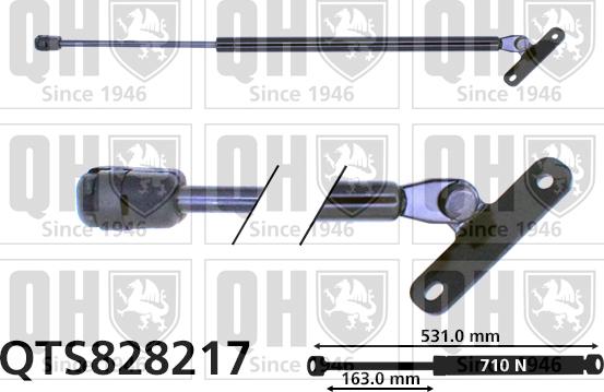 Quinton Hazell QTS828217 - Vérin de hayon, de coffre cwaw.fr