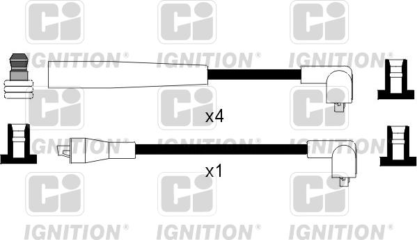 Quinton Hazell XC960 - Kit de câbles d'allumage cwaw.fr