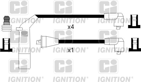 Quinton Hazell XC915 - Kit de câbles d'allumage cwaw.fr