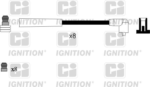 Quinton Hazell XC984 - Kit de câbles d'allumage cwaw.fr