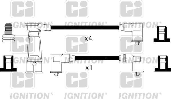 Quinton Hazell XC970 - Kit de câbles d'allumage cwaw.fr