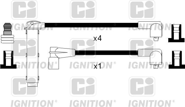 Quinton Hazell XC972 - Kit de câbles d'allumage cwaw.fr