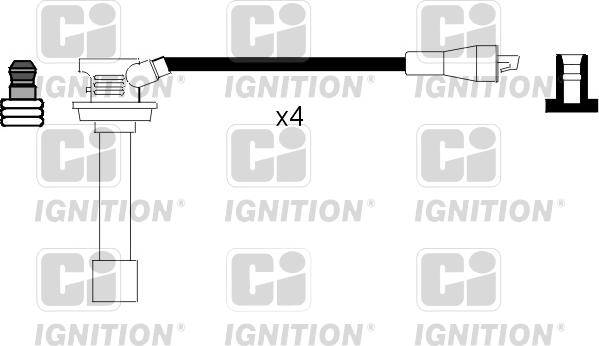 Quinton Hazell XC410 - Kit de câbles d'allumage cwaw.fr