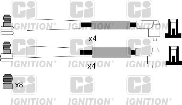 Quinton Hazell XC432 - Kit de câbles d'allumage cwaw.fr