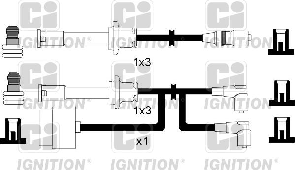 Quinton Hazell XC549 - Kit de câbles d'allumage cwaw.fr