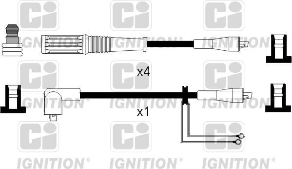 Quinton Hazell XC543 - Kit de câbles d'allumage cwaw.fr