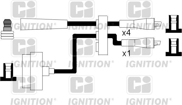 Quinton Hazell XC559 - Kit de câbles d'allumage cwaw.fr