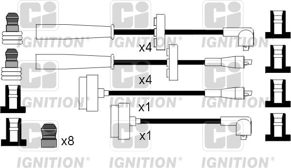 Quinton Hazell XC527 - Kit de câbles d'allumage cwaw.fr