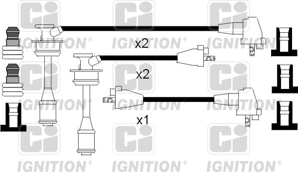 Quinton Hazell XC625 - Kit de câbles d'allumage cwaw.fr