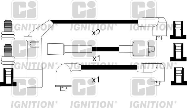 Quinton Hazell XC1059 - Kit de câbles d'allumage cwaw.fr