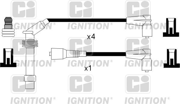 Quinton Hazell XC942 - Kit de câbles d'allumage cwaw.fr