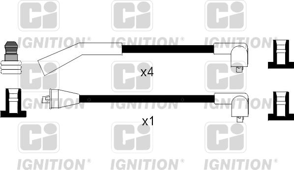 Quinton Hazell XC1069 - Kit de câbles d'allumage cwaw.fr