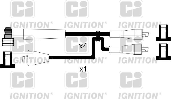 Quinton Hazell XC1013 - Kit de câbles d'allumage cwaw.fr