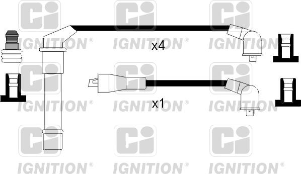 Quinton Hazell XC1034 - Kit de câbles d'allumage cwaw.fr