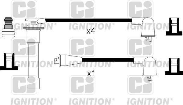 Quinton Hazell XC1027 - Kit de câbles d'allumage cwaw.fr