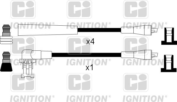 Quinton Hazell XC134 - Kit de câbles d'allumage cwaw.fr