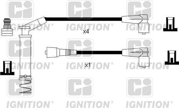 Quinton Hazell XC1236 - Kit de câbles d'allumage cwaw.fr