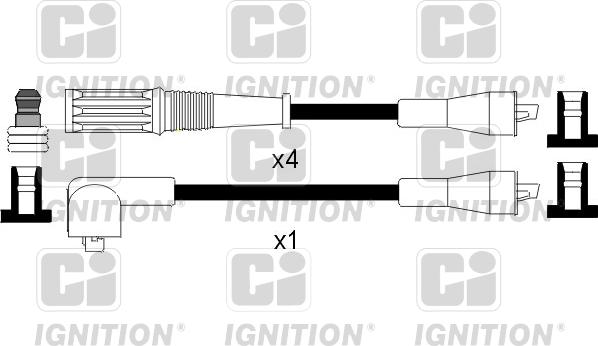 Quinton Hazell XC843 - Kit de câbles d'allumage cwaw.fr