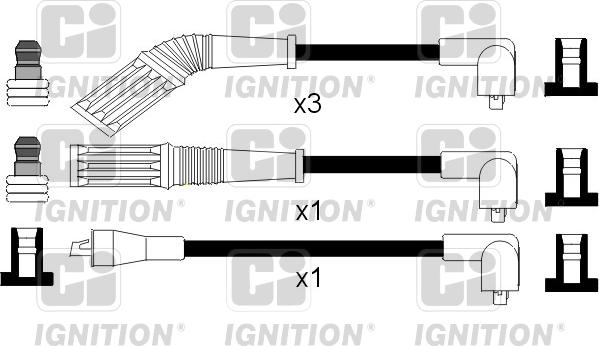 Quinton Hazell XC842 - Kit de câbles d'allumage cwaw.fr