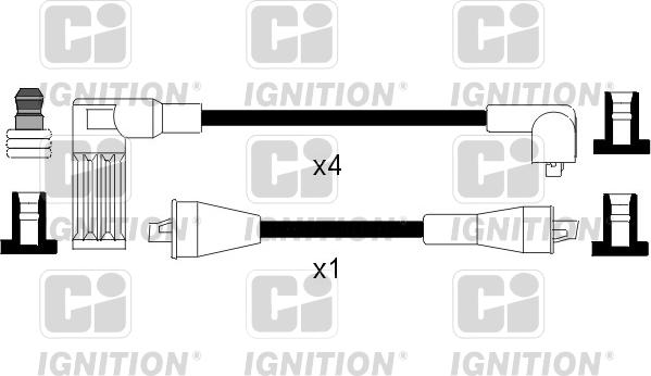 Quinton Hazell XC814 - Kit de câbles d'allumage cwaw.fr