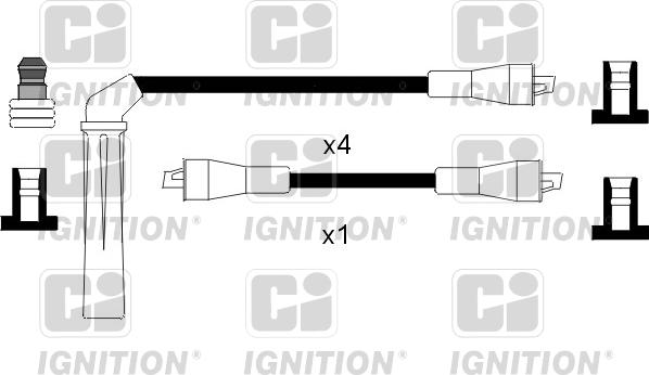 Quinton Hazell XC818 - Kit de câbles d'allumage cwaw.fr