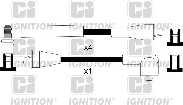 Quinton Hazell XC836 - Kit de câbles d'allumage cwaw.fr