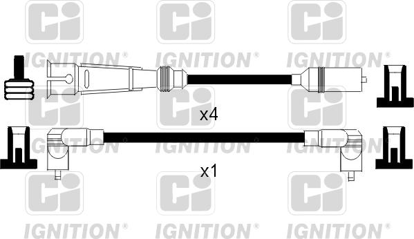 Quinton Hazell XC828 - Kit de câbles d'allumage cwaw.fr