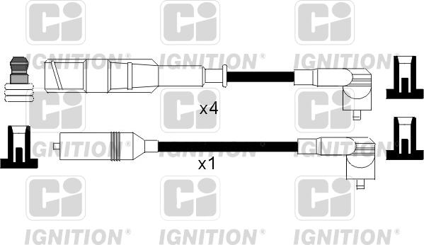 Quinton Hazell XC827 - Kit de câbles d'allumage cwaw.fr