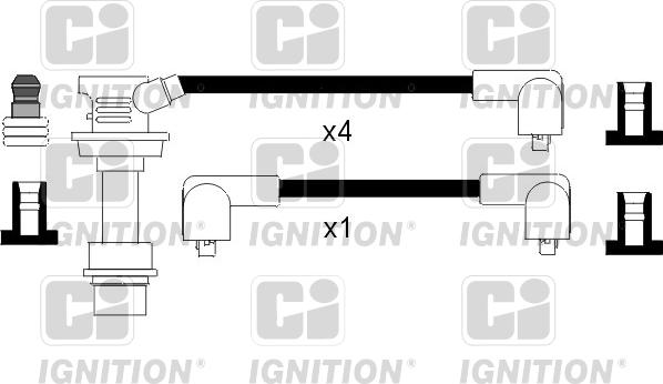 Quinton Hazell XC875 - Kit de câbles d'allumage cwaw.fr