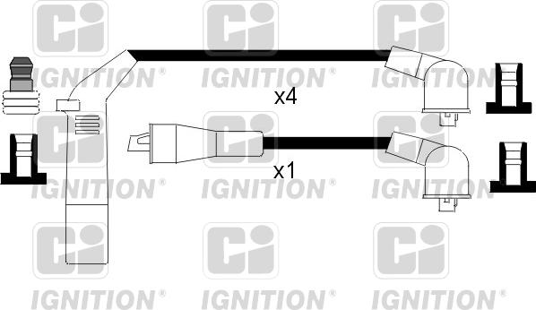 Quinton Hazell XC342 - Kit de câbles d'allumage cwaw.fr