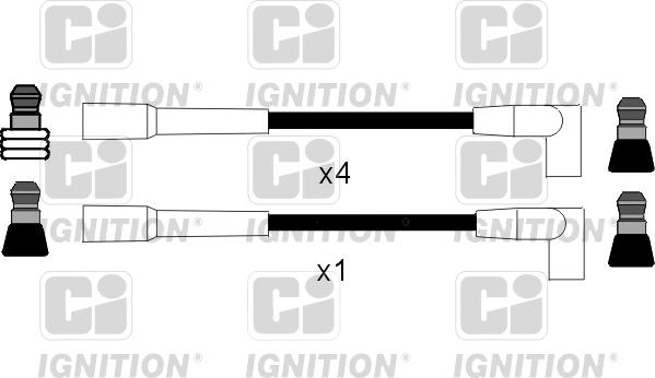 Quinton Hazell XC204 - Kit de câbles d'allumage cwaw.fr