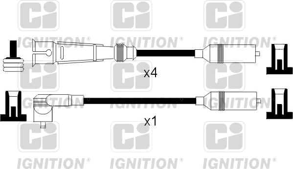 Quinton Hazell XC760 - Kit de câbles d'allumage cwaw.fr