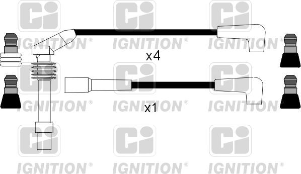 Quinton Hazell XC715 - Kit de câbles d'allumage cwaw.fr