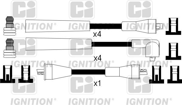 Quinton Hazell XC782 - Kit de câbles d'allumage cwaw.fr