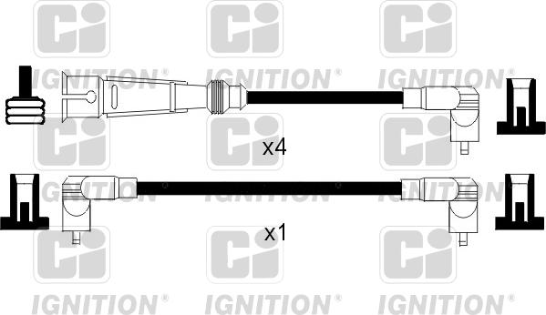 Quinton Hazell XC774 - Kit de câbles d'allumage cwaw.fr