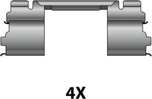 Raicam 12079454 - Kit d'accessoires, plaquette de frein à disque cwaw.fr