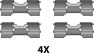 Raicam 12079456 - Kit d'accessoires, plaquette de frein à disque cwaw.fr