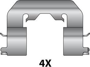 Raicam 12079596 - Kit d'accessoires, plaquette de frein à disque cwaw.fr