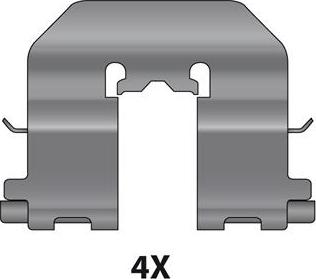 Raicam 12079666 - Kit d'accessoires, plaquette de frein à disque cwaw.fr