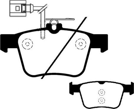 FTE 9005361 - Kit de plaquettes de frein, frein à disque cwaw.fr