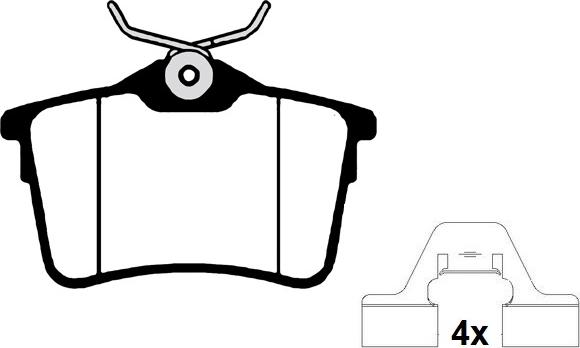 Raicam RA.0945.0K1 - Kit de plaquettes de frein, frein à disque cwaw.fr