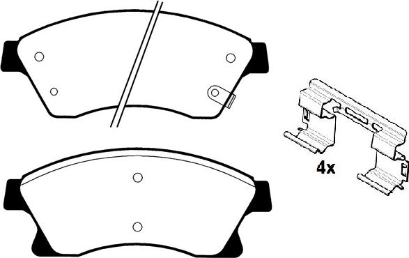 Raicam RA.0969.0K1 - Kit de plaquettes de frein, frein à disque cwaw.fr