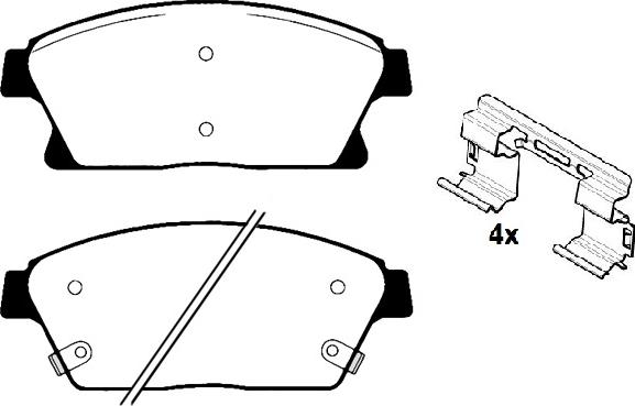 Raicam RA.0968.0K1 - Kit de plaquettes de frein, frein à disque cwaw.fr