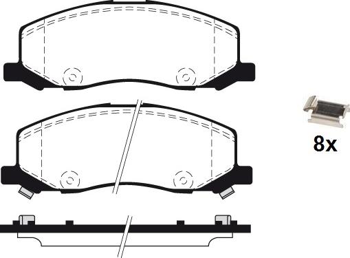 Raicam RA.0963.0K1 - Kit de plaquettes de frein, frein à disque cwaw.fr